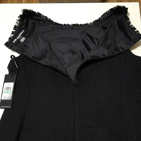 Karl Lagerfeld beautiful tweed black dress - Picture 13 of 15